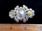 Magnificent Czech Vintage Style Glass Rhinestone Button    Blue s    Multicolors