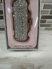 Glitz   Glam Silver Rhinestone Lipstick Case Holder W  Mirror Sparkle Bling New