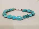 Vintage Native Navajo Turquoise Nugget Bead Bracelet  6 5   