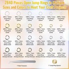 2840 Pieces Jump Rings For Jewelry Making  Shynek Open Jump Rings For Jewelry Ma