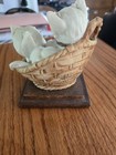 Giuseppe Armani White Kittens In A Basket Figurine