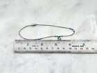 Beaded Liquid Silver Sterling Anklet 9  Vintage Southwestern Barrel Closure