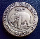 1964 Nena 20th Annual Conference Sterling Silver Medal - Boston -token- 38mm  b