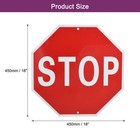 Stop Sign 18  X 18  Warning Reflective Aluminum Signs For Street Traffic