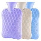 Extra Thick Pvc Hot Water Bottle - 2000ml Leak-proof Warmth   Pain Relief