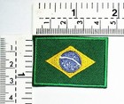Brazil National Flag Patches Size Mini 1 1x1 6 Inches  Country Flag    