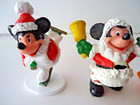 Vintage Mickey   Minnie  Donald   Daisy Duck Pvc  Figures Excellent Condition