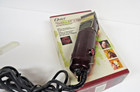 1987 Oster Golden A5 2-speed Clippers Maroon Two  10 Blades Ten Guard Combs Vtg