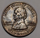 1925 Silver Fort Vancouver Commemorative Half Dollar 50c Toning Nicely