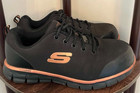 Skechers Work Sure Track Chiton Alloy Toe Safety Shoes Women   s Size 9 Black C1