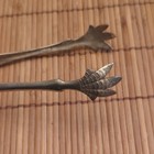Sterling Silver   925  Pineapple Pattern Sugar Tongs  Mid-century Modern