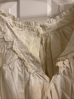 Antique 1800s Victorian Chemise Nightgown Hand Embroidered Estate 1867 Era