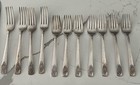 Vintage 29 Piece Wm Rogers Silverplate    mountain Rose    Silverware Flatware