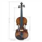 1 2 Acoustic Violin Kit 4 String Solid Wood Violin Maple Spruce Ebony Fittings
