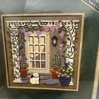 Mill Hill Buttons Beads Kit  Wisteria Welcome Mh14-6102  2006  With Cat Button