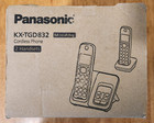 Panasonic Cordless Phone With Answering Machine  Kx-tgd832 - 2 Phones
