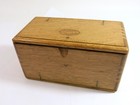 Refinished Antique Solid Oak 1889 Accessory Puzzle Box   singer Sewing Machine