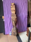 Large Vintage Mossi Plank Mask With Cowrie Shells - African Art 35 