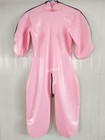 100  Pure Latex Rubber Sweet Pink Catsuit Zipper Bodysuit Suit 0 4mm Size S-xxl