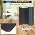 Amgsh 1 2  Thick X 17  Wide X 60  X X Long  Black