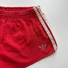Vintage 80s Adidas Gym Fotball Running Shorts West Germany Red   White Stripes