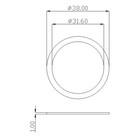 38mm Bezel Insert Flat Printing Color Dome Glass Back Side For Skx007  Mod Parts