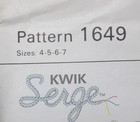 Kwik Sew Serge Pattern 1649 Girls Jogging Suit Size 4-5-6-7 New Sealed