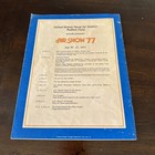 N a s  Moffett Field Air Show Program July 30-31 1977 Blue Angels Mountain View