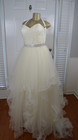 Prom Dress Gown Wedding Size 10 Cream Ivory Colored Strapless New