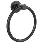  Towel Holder For Bathroom Wall Matte Towel Ring Stainless Steel 1 Pack Black