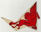 Antique  mobil Gas Die-cut Paper Pegasus Sign  Gas Station Promo Premium Toy
