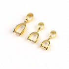 100pcs lot Copper Pendant Pinch Bails Connectors For Diy Jewelry Making Findings