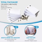 Flipbook Paper Kit 720 Sheets Pre Drilled Animation Paper With Binding Screws