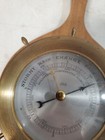 Vintage  brass Ship Wheel Barometer - - Used 