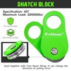 Offroad Recovery Kit  Snatch D Ring Shackles snatch Block tree Saver Strap