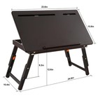 Drawing Table Foldable Drafting Desk With Adjustable Height   Angle Bamboo Dr   