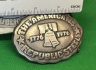 Nib Vintage 1976 Heavy Steel Belt Buckle The American Republic Steel Company Adv