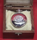 Colt Firearms Pocket Watch With Wood Display Box