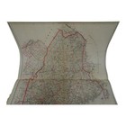 Antique Map 1884 State Of Maine From George N  Colby Atlas 33  X 25  Colored