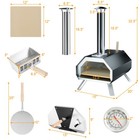 Outdoor Pizza Oven Stove Pizza Maker With 3-layer Insulated Structure