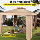 Vevor 10x10ft Outdoor Intubated Canopy Gazebo Starter Kit W  Mosquito Netting