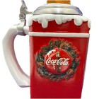 New Budweiser Coca-cola Vintage Holiday Vending Machine Stein Cs392