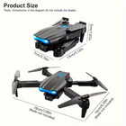 Drone 4k Hd Dual Camera Wifi Fpv Rc Foldable Quadcopter With Screen 2 Batteries