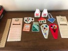 Lot Of Plastic Canvas Needle Yarn Crafts Magnets Baskets Decor 