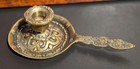 Vintage French Ornate Candle Stick Bronze Gild Gold Chamerstick Candle Holder