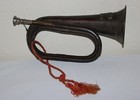 Antique Vintage Unbranded 7th Cavalry Reenactment Bugle And Wwii Bugle
