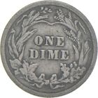 1916-p Barber Dime 90  Silver Average Circ