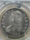 1824 50c Capped Bust Half Dollar Us Coin Pcgs Xf40