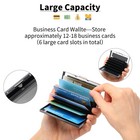 Stainless Steel Credit Card Wallet Rfid Blocking Metal Case Pocket Business C   