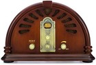 Clearclick Classic Vintage Retro Style Handmade Wooden Am fm Radio W  Bluetooth